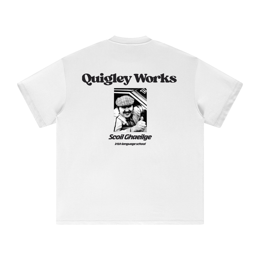 Quigley Works Irish Language School Heavyweight Earth Tone T-Shirt