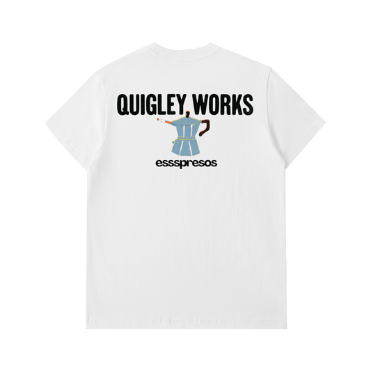 Quigley Works Esspresso Man Essential Heavyweight Cotton T-Shirt