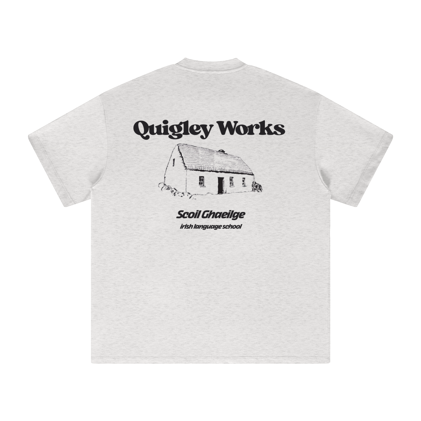 Quigley Works Irish Language School House Heavyweight Earth Tone T-Shirt