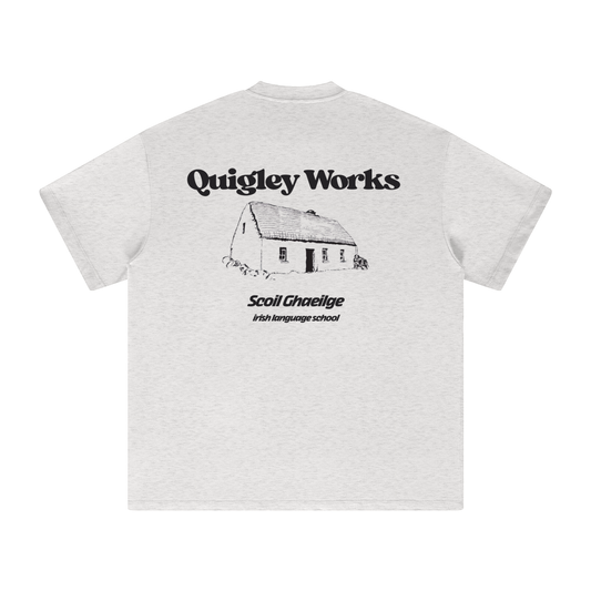 Quigley Works Irish Language School House Heavyweight Earth Tone T-Shirt
